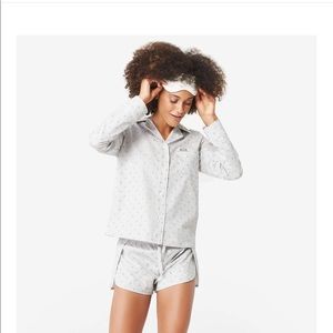 NWT FIGS Poplin Loungewear Pajama Set-Size Medium